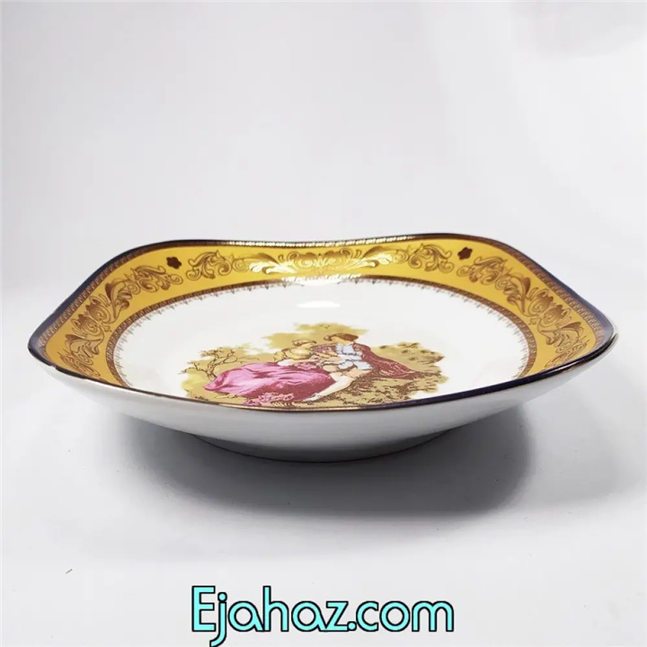 بشقاب خورشت خوری چینی لمونژ پردیس قالب کایزر